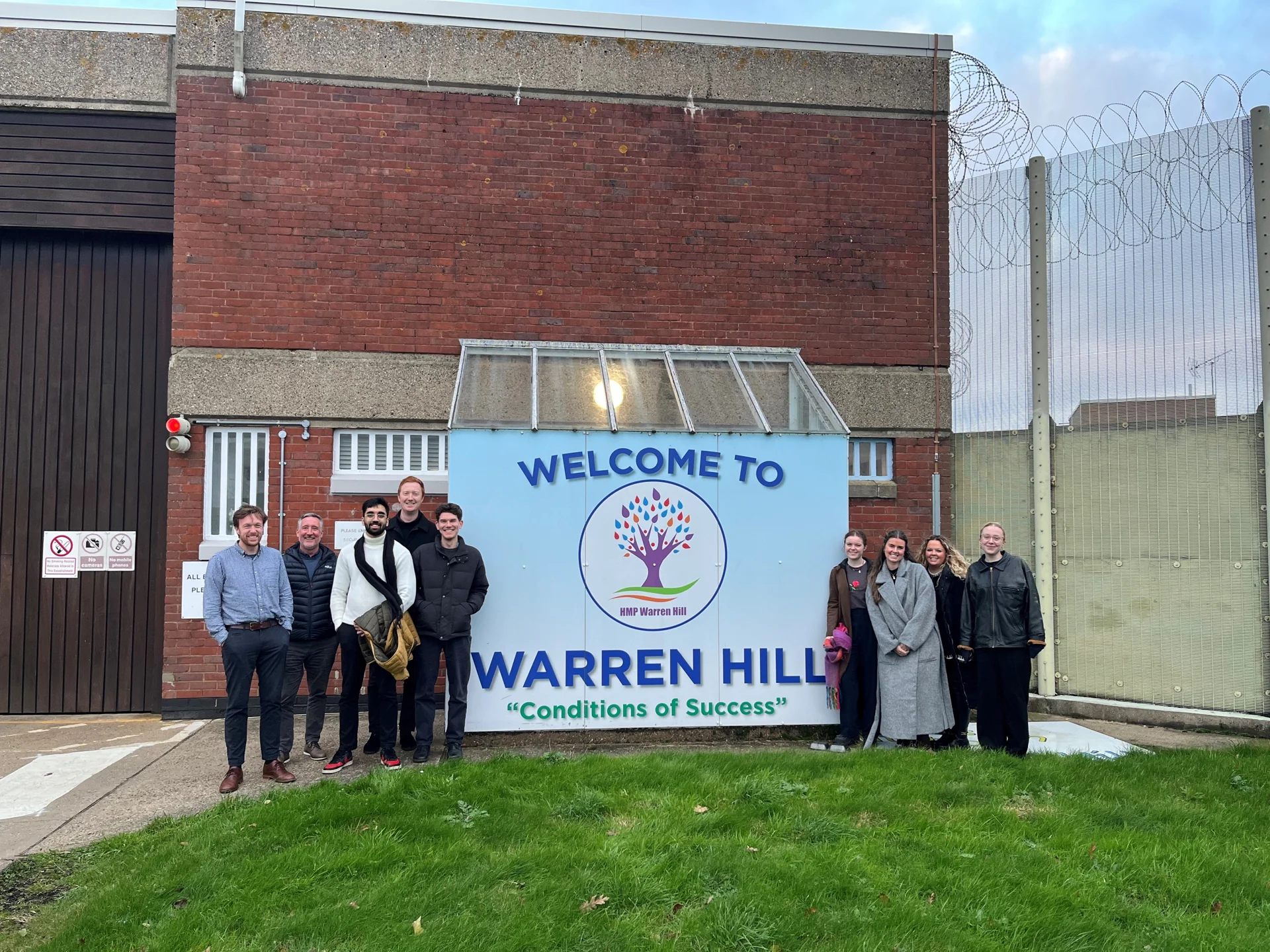 Keshav with colleagues on a visit to HMP Warren Hill